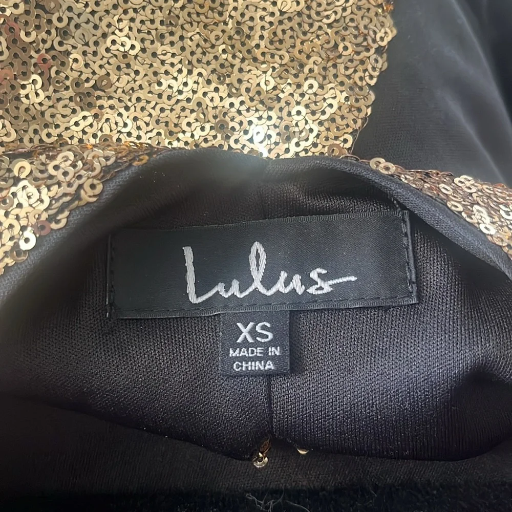 Lulus Gold Sequin Dress - Picture 4 of 4